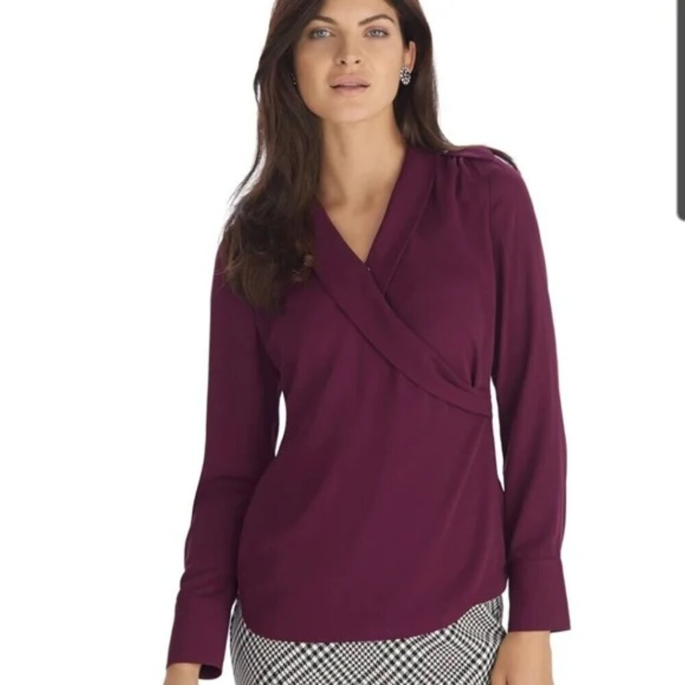 WHBM Surplice Blouse